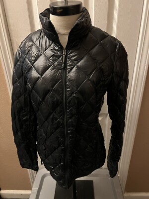 Womens 32 Degrees Heat Puffer CoatJacket Black