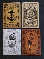 Rum Advertising Playing Cards Lot of (4) Different Playing Cards