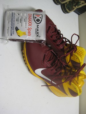 Mens Nike Alpha Talon Elite Football Cleats W/ Spats Garnet and Gold Size 12 | eBay