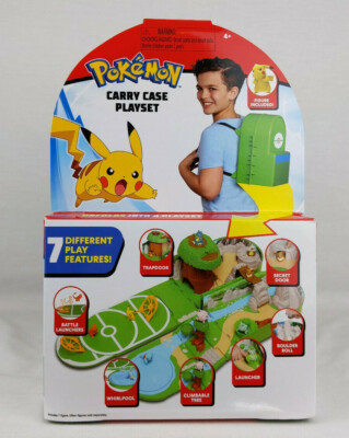 2020 Pokemon Carry Case Backpack PlaySet w/ Pikachu 7 Play Features NEW | eBay