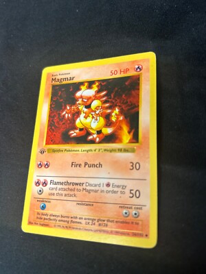 Pokémon TCG Magmar Base Set 36/102 Regular 1st Edition Uncommon | eBay