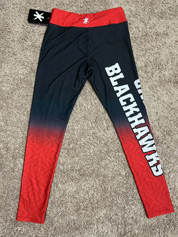 Calzas calzas FOCO para mujer Chicago Blackhawks NHL estampado degradado talla mediana nuevas con etiquetas Foto 2 de 4