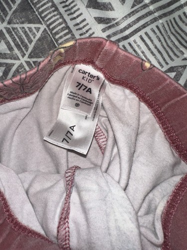 Girls lot 3 leggings size 6 and 7 Carter's - Picture 2 of 4