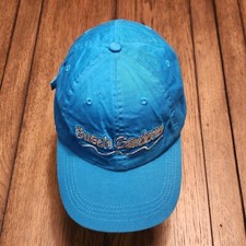 Busch Gardens Amusement Park Aqua Blue Rollercoaster Adj. Baseball Cap Unisex