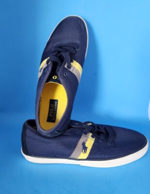 Polo Ralph Lauren Navy Blue Halford Sneakers Mens Size 10D  display picture 3