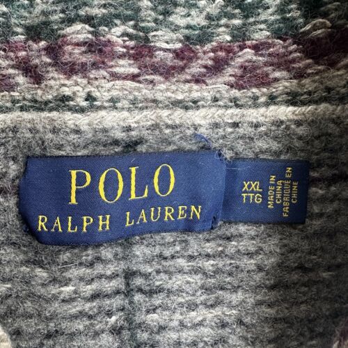 POLO RALPH LAUREN Wolle Pullover 2XL Seide Sweater Strickpullover 15900 Grau - Bild 3 von 8