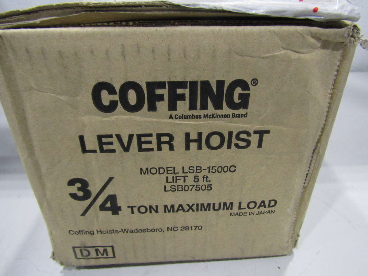 Coffing LSB1500C 3/4 Ton Lever Hoist eBay