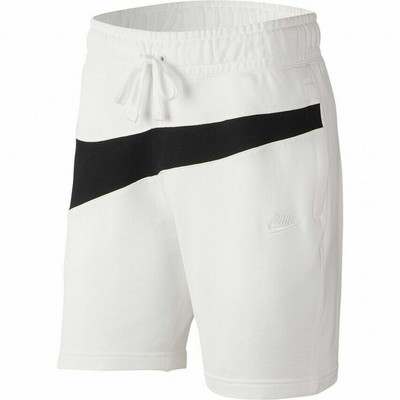 mens white nike fleece shorts