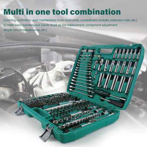 216PCS Socket Set Kit Mechanics Tool Ratchet Wrench Car Repair Tool Set W/ Case - Picture 11 of 13
