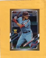 2021 Topps Gold Foil Alec Bohm Phillies NM-MT+ RC Rookie + 1 base RC 2 card lot