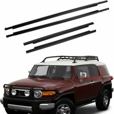 4x Window Weatherstrips Moulding Trim Seal Belt For 2007-2014 Toyota FJ Cruiser