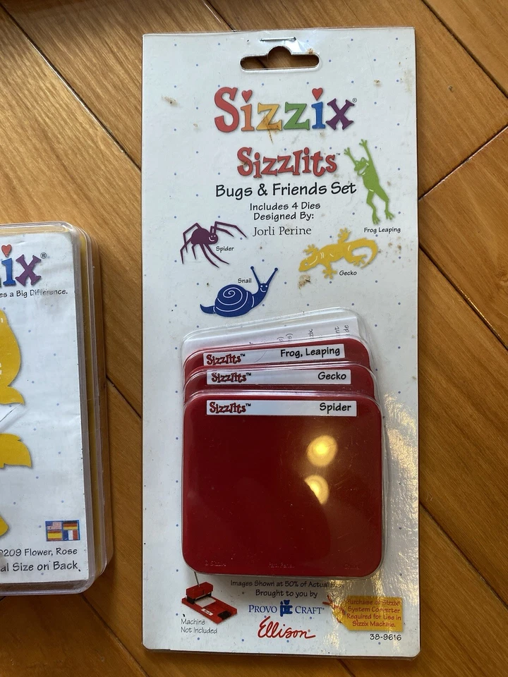 SIZZIX Big Shot Die Cutting Embossing Machine Lot Dies Bugs & Friends Ransom ABC - Image 4 of 4