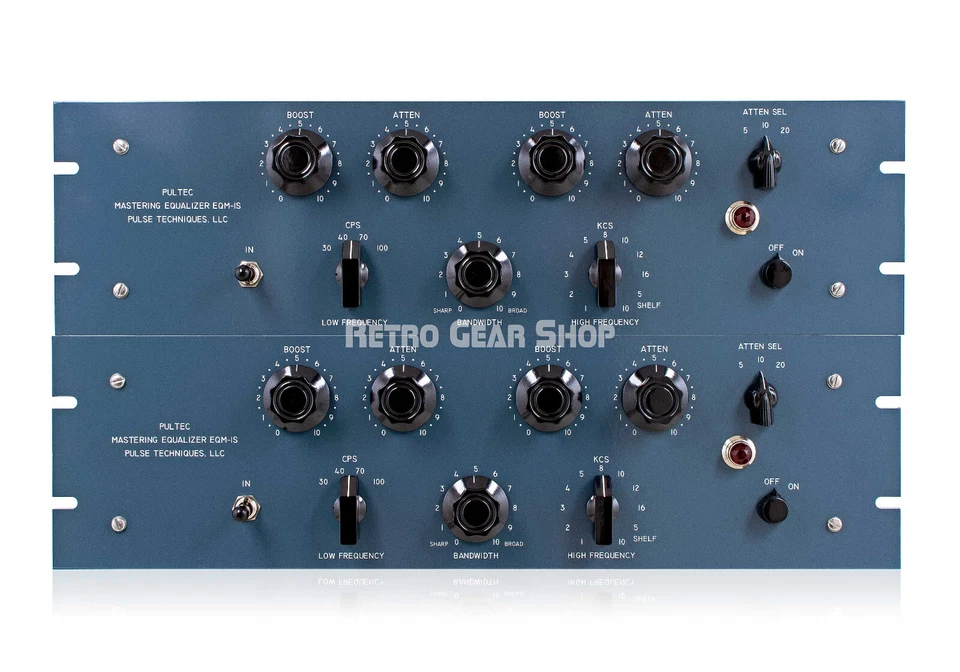 Pulse Techniques Pultec EQM-1S Tube Mastering Equalizer Sequential Stereo Pair - Image 2 of 3