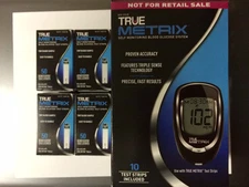 TRUE Metrix Blood Glucose 200 Test Strips Plus Meter  Expiration: 2/22/2027