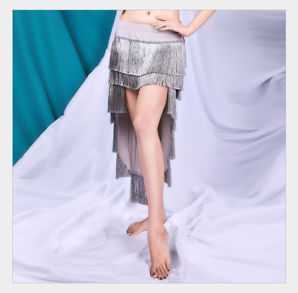 Tassels Hip Scarf Short Skirt Belly Dance Costumes Q3110