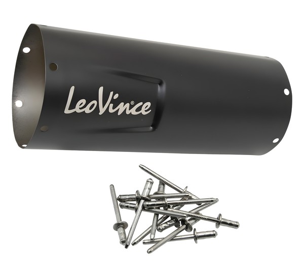 EndschalldäMpfer LeoVince SchalldäMpferhüLle Auspuffanlage Schwarz 270Mm Rechts-image