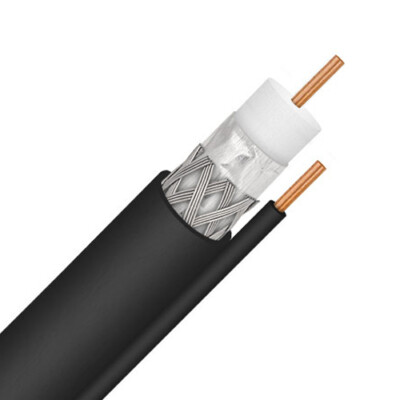 1000ft RG6 3GHz Coaxial Cable Solid Copper 18AWG with Ground Wire Satellite Coax