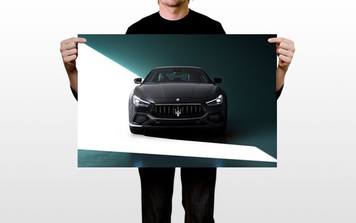 Maserati Ghibli S Q4 GranSport Nerissimo Pack Wall Indoor Print - POSTER 20x30 - Picture 3 of 4