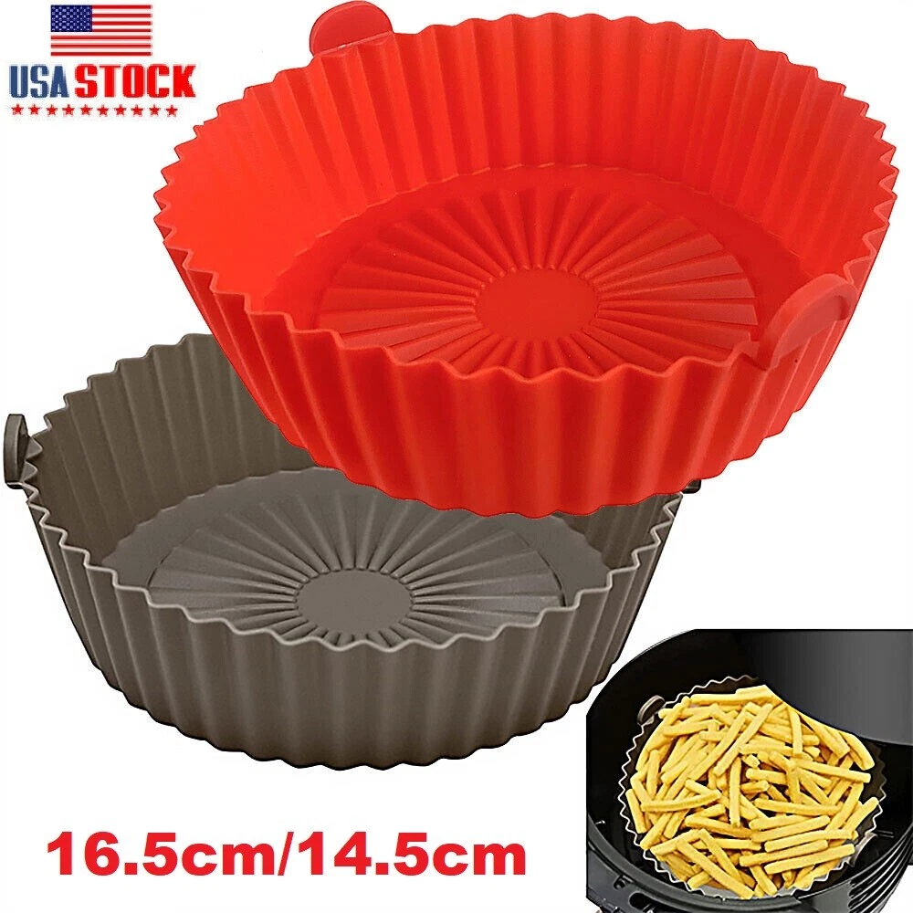 Air Fryer Pot Non-Stick Reusable Air Fryer Silicone Liners for Baking Microwave
