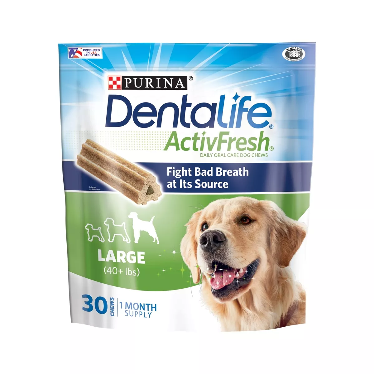 Purina DentaLife Large Dog Dental Chews ActivFresh Daily Oral