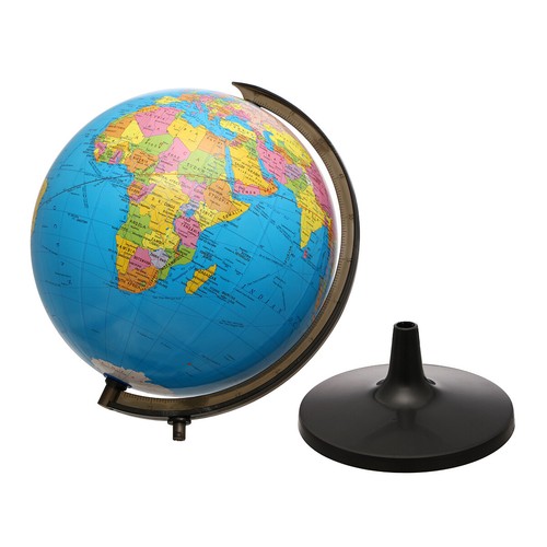 13'' World Globe with Stand Rotating Geography Ocean Classroom Learning Desktop - Picture 10 of 12