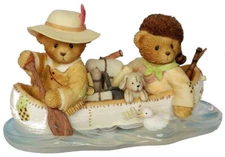 Cherished Teddies 114105 Lewis & Clark Canoe Limited Edition 2003