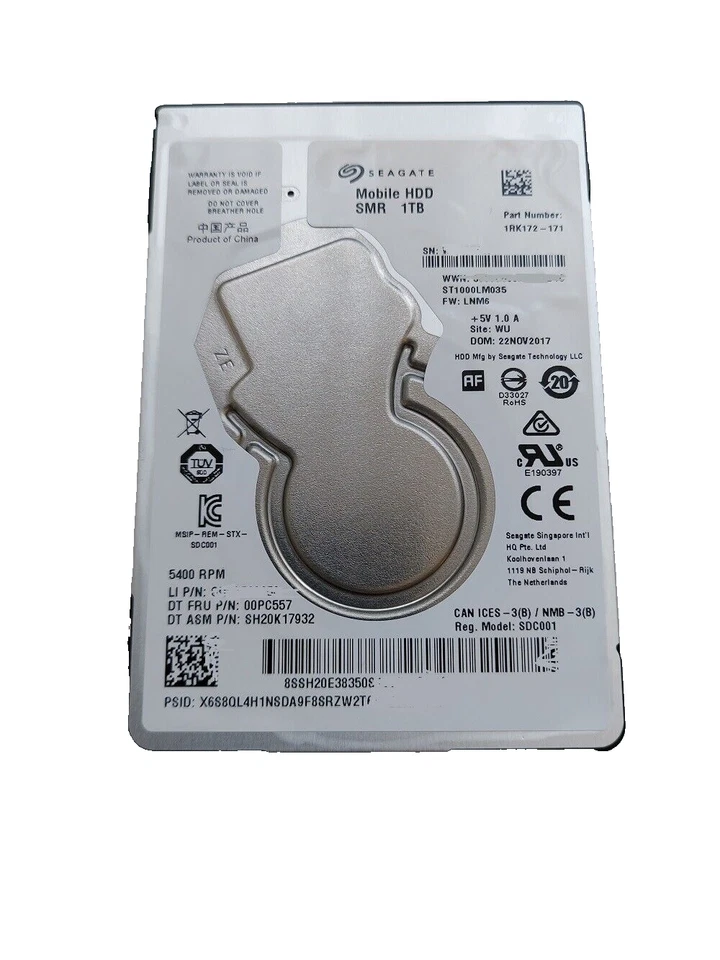 Seagate 1 TB SATA III 2,5Zoll 5400RPM 128MB Notebook Festplatte PS4 ST1000LM035 