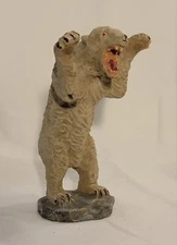 1930s Germany Roaring Polar Bear Standing Hausser Elastolin #6241 EA-11031428-P