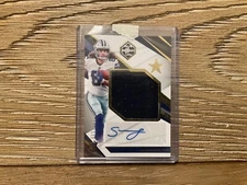 2021 Panini Limited Football Simi Fehoko Rookie Patch Auto 185/199 SP Cowboys