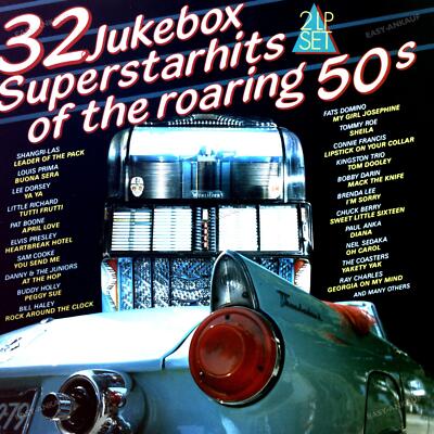 Various - 32 Jukebox Superstarhits Of The Roaring 50s 2LP (VG+/VG+) '