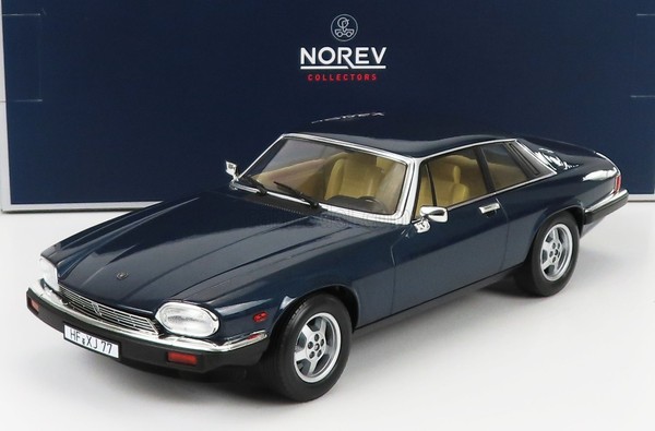Norev 1/18 Jaguar Xj S Coupe 1988 Blau Modellbau Statisches Modell Diecast-image