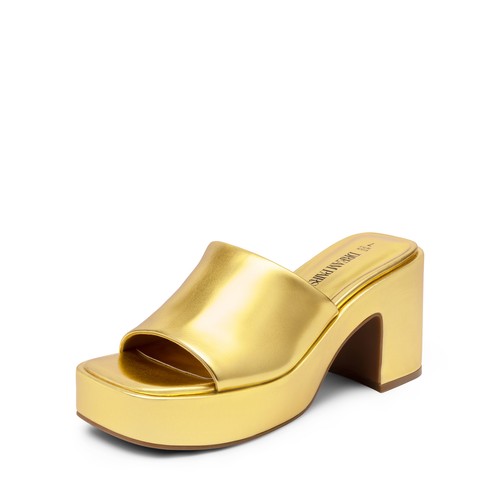 Women's Y2K Comfort Chunky Platform Slip-on Square Open Toe Block Heel Sandals - Picture 5 of 20