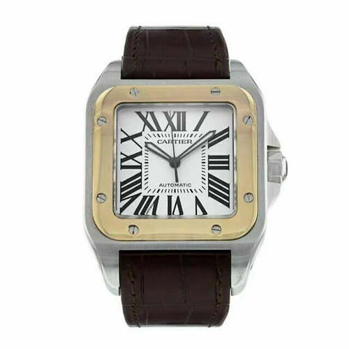 Cartier Santos - 38 mm, Stainless Steel, Yellow Gold