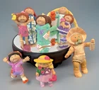8 Vintage Cabbage Patch Kids Mini Figures Lot 1980’s PVC Figurines Dolls