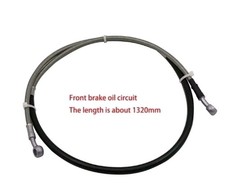 TM Steel Braided Front Brake Hose EN MX 125 144 250 300 450 BREMBO 