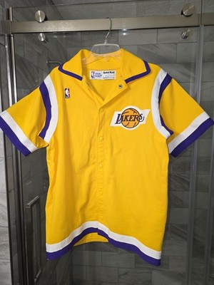 Magic Johnson Los Angeles Lakers Sand-Knit Medalist 80s Warmup Jacket Showtime