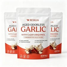 Resilia Garlic Extract 600mg Softgels (60 Cou...
