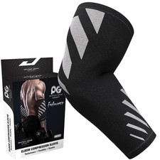 Physix Gear Workout Elbow Sleeves - Elbow Sleeves Compression for Weightlifting,