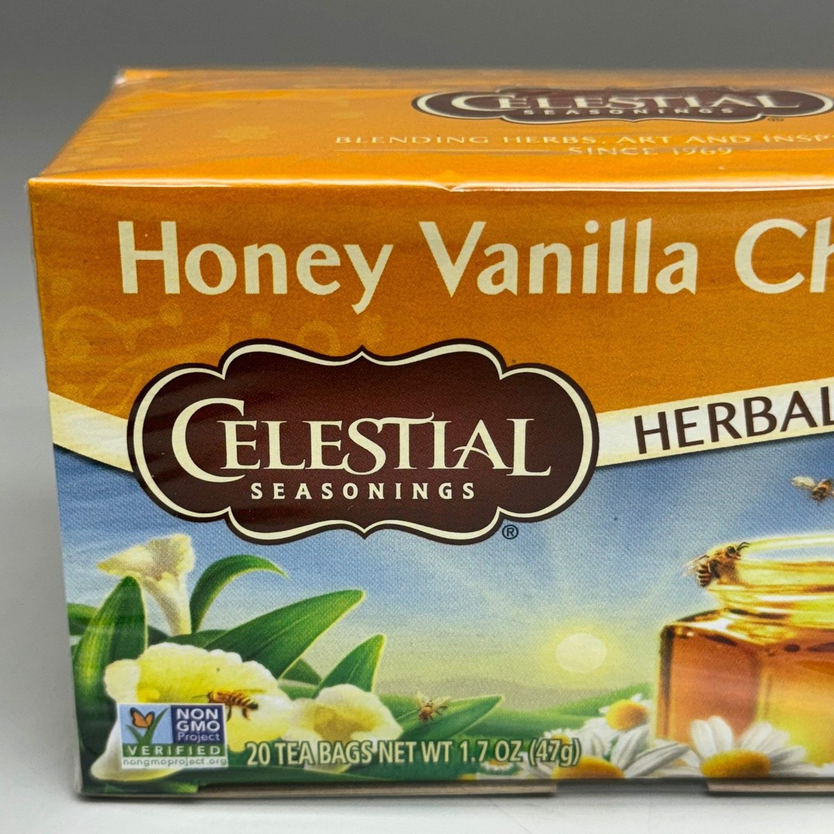 CELESTIAL SEASONINGS Honey Vanilla Chamomile Herbal Tea 02/26 (New