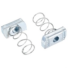 Strut Spring Channel Nut Regular, 50Pcs M10x34.3 Carbon Steel Zinc-Plating