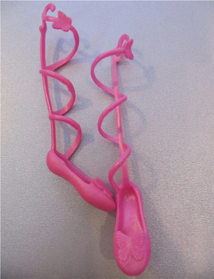 2008 MAGIC WINGS MARIPOSA Barbie Doll Fairy Fairytopia Leg Wrap Butterfly Shoes