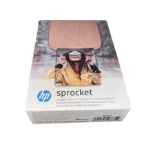 HP Sprocket Portable Printer - Photo Printer Prints on Zink Paper,  2x3” PINK