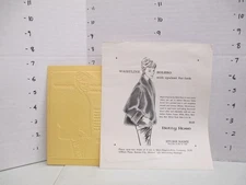 BETTY ROSE 1957 news advertising mat women's clothing Eames coat GLENARA BOLERO