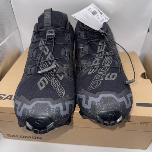 Salomon Speedcross 6 Black Men’s Athletic Shoes Size 11 Sneakers NIB - Picture 4 of 8