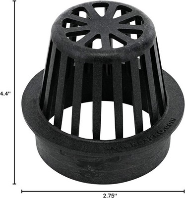 NDS 78A* 4-Inch Round Atrium Drain Grate Cover for 4-Inch Sewer and Drain Pipe
