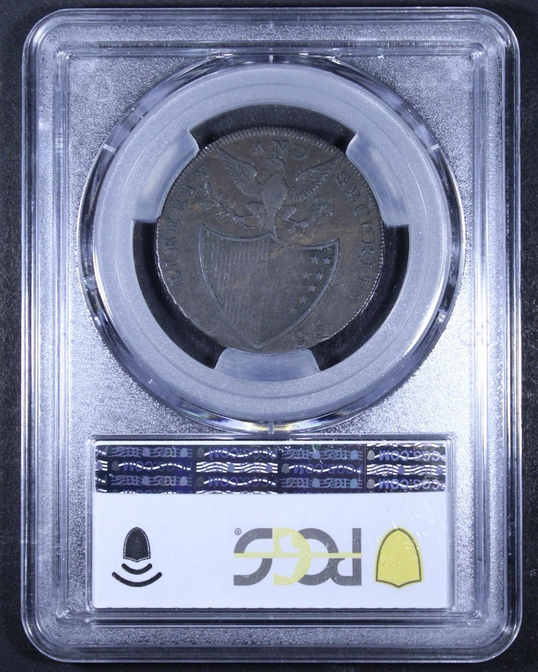1795 Washington Liberty And Security (GW-48) - 1/2D PCGS VF35 - PCGS Gold Shield - Image 2 of 4