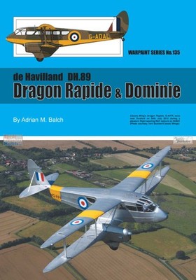 WPT135 Warpaint Books - de Havilland DH.89 Dragon Rapide & Dominie