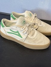 Lakai Cambridge Skate White Suede Gum Sole Shoe Size 8