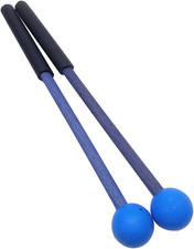1 Pair 9 Inch Rubber Xylophone Sticks Tongue Drum Mallets Percussion Sticks Hamm