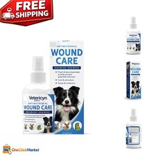 Safe Unscented Dog Wound Spray - 3oz Healing Aid for Skin Allergies Injuries
